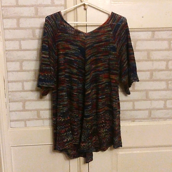 Faded Glory women's size XL 16/18 multicolored blouse (J3) - Picture 4 of 4